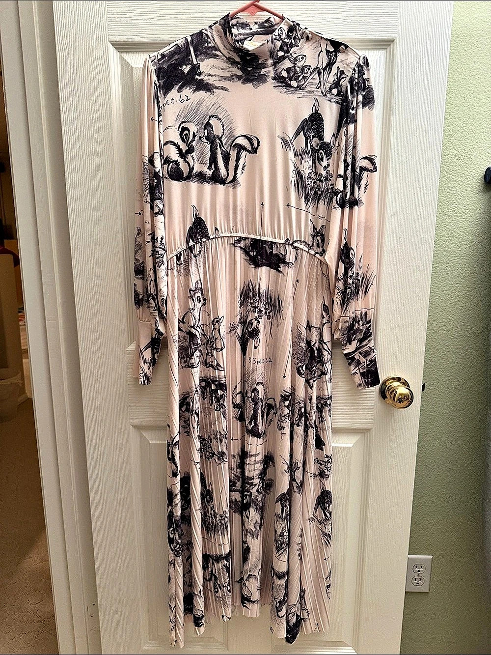 Zara Disney Stories Collection x Zara dress Disney Print Maxi Dress Pink Size